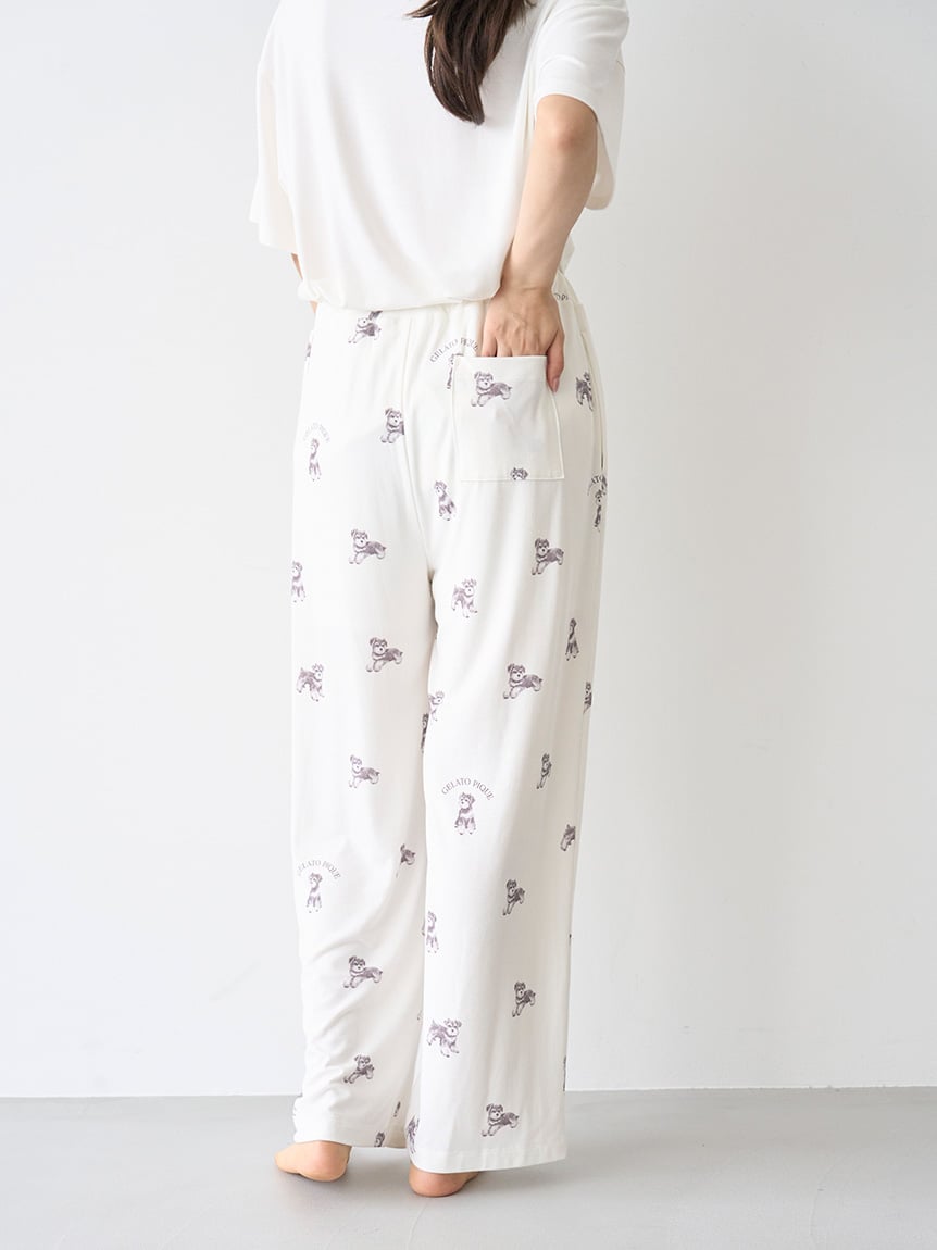 Summer Schnauzer Cut-and-sew Pants