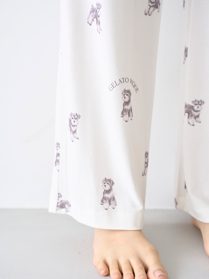 Summer Schnauzer Cut-and-sew Pants