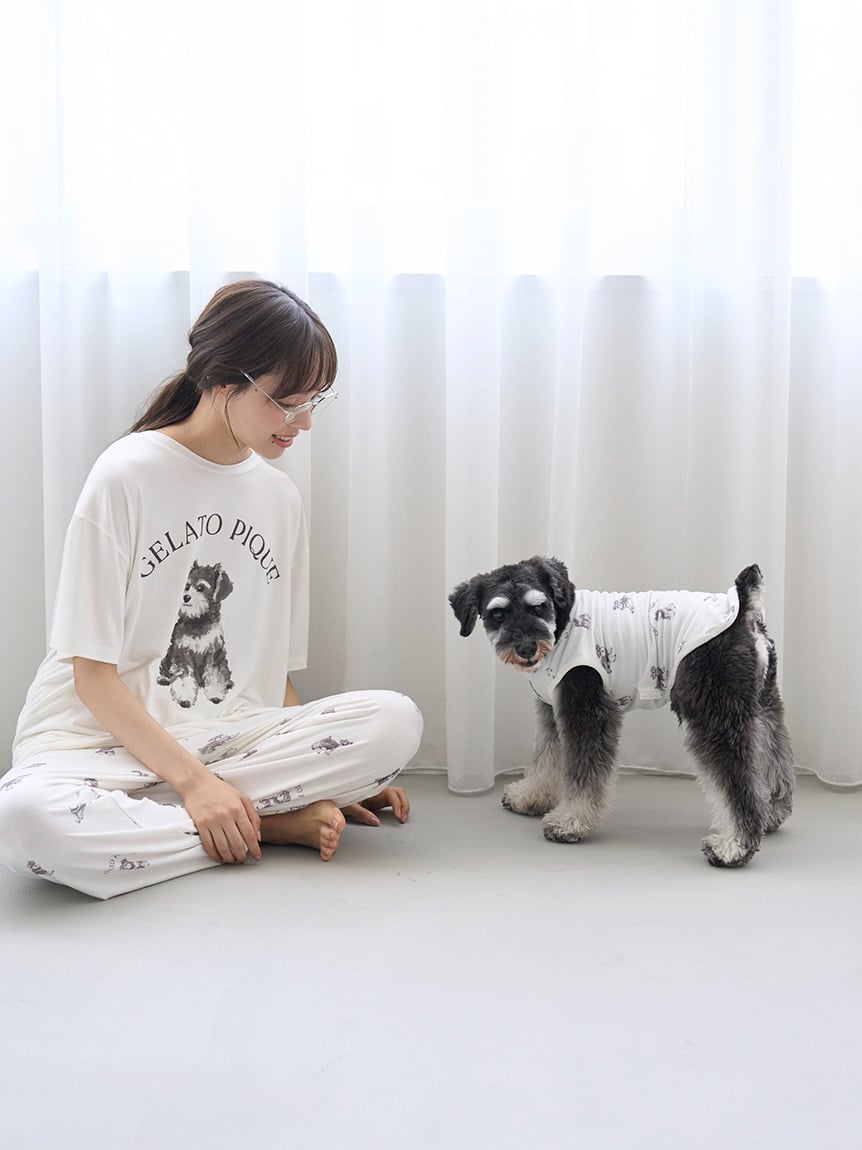 Summer Schnauzer Cut-and-sew Pants