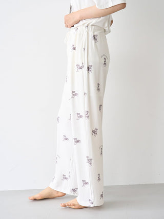 Summer Schnauzer Cut-and-sew Pants