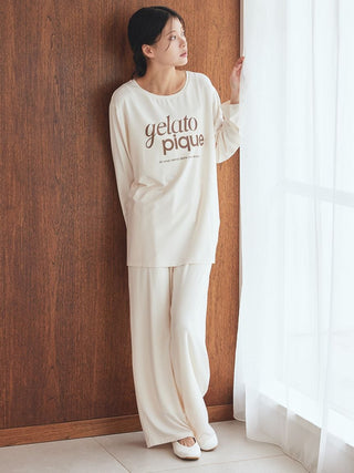 Rayon One Point Logo Pants