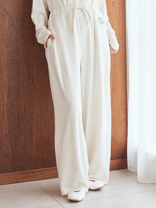 Rayon One Point Logo Pants