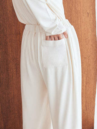 Rayon One Point Logo Pants