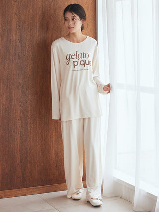 Rayon One Point Logo Pants