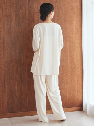 Rayon One Point Logo Pants