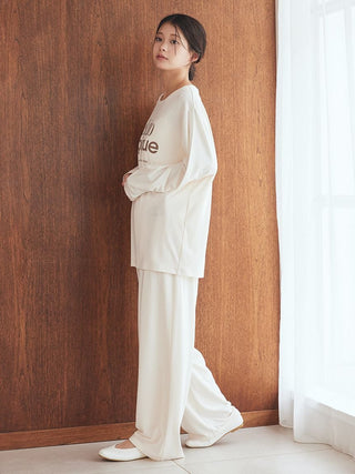 Rayon One Point Logo Pants