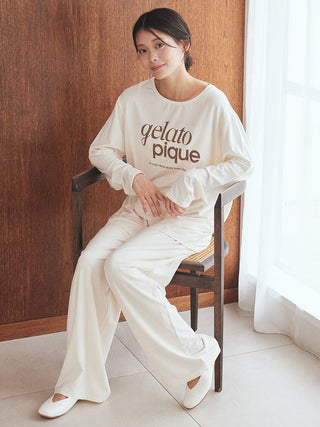 Rayon One Point Logo Pants