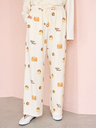 Donut Print Long Pants
