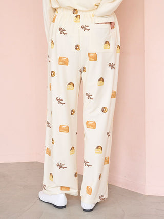 Donut Print Long Pants