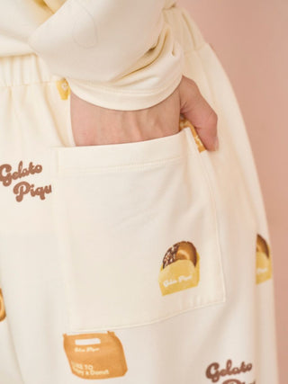 Donut Print Long Pants