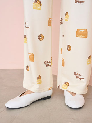 Donut Print Long Pants