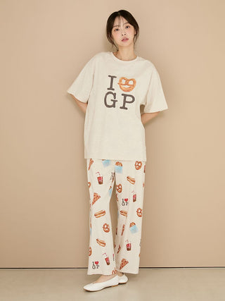 NY Food Printed Long Pants