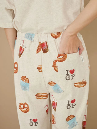 NY Food Printed Long Pants