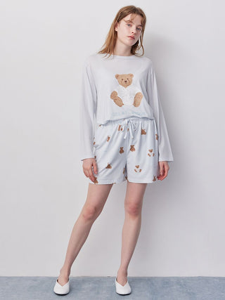 Antibacterial and Deodorizing Bathrobe Bear Shorts