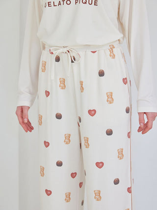 [Valentine] All-over Rayon Cut-and-sewn Pants