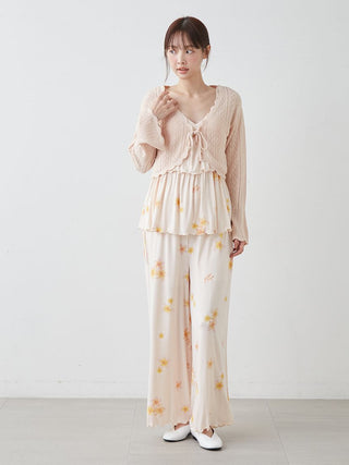 Plumeria Cool Rayon Pants