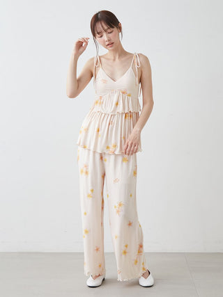 Plumeria Cool Rayon Pants