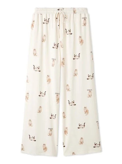 Cool-to-touch Fashionable Cats & Dogs Pants gelato pique