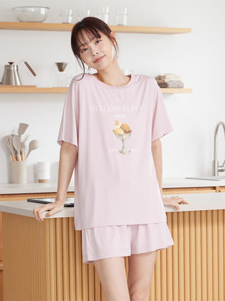 COOL Rayon Mellow Fluffy Logo Shorts