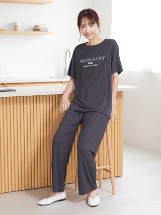 COOL Rayon Mellow Fluffy Logo Pants