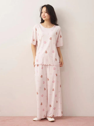 Pique Motifs Pants