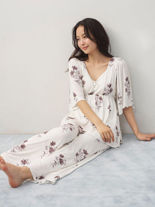 Cool Rayon Cosmos Printed Pants