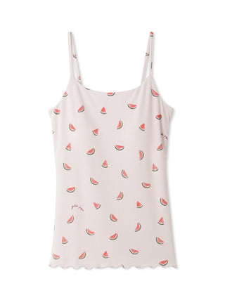 Fruits motif Camisole Top With Built In Bra