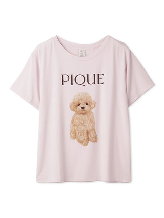 Toy Poodle Pattern T-shirt - Gelato Pique