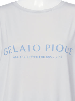 One-Point Logo T-shirt & Motif Pattern Lounge Shorts - Gelato Pique