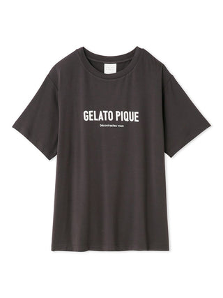 Black Rayon logo Lounge Oversized T Shirt Women by Gelato Pique USA