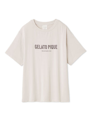 White Rayon logo Lounge Oversized T Shirt Women by Gelato Pique USA