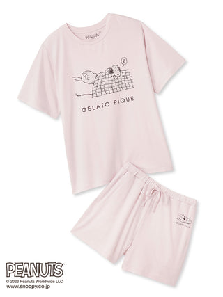 PEANUTS One-Point Shirt & Shorts Loungewear Set