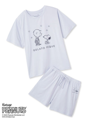 PEANUTS One-Point Shirt & Shorts Loungewear Set