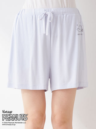 PEANUTS One-Point Shirt & Shorts Loungewear Set