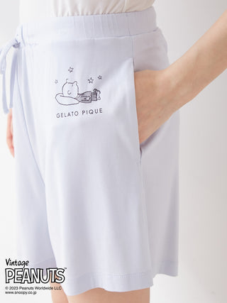 PEANUTS One-Point Shirt & Shorts Loungewear Set