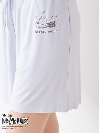 PEANUTS One-Point Shirt & Shorts Loungewear Set