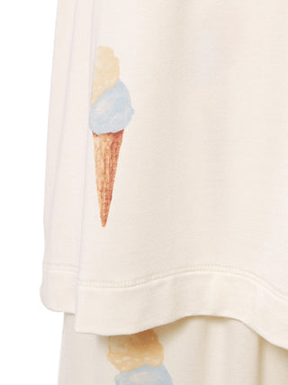  Gelato Print Lounge T-shirt a Premium collection item of Loungewear and T-shirt for Women at Gelato Pique USA.