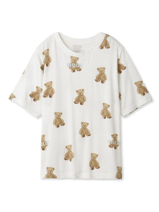  PIQUE Bear Motif Lounge Oversized Tshirt Women a Premium collection item of Loungewear and Oversized T-shirt for Women at Gelato Pique USA.
