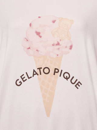 Hot Fabric Ice Cream Oversized Long Sleeve T-shirt