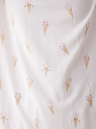 Hot Fabric Ice Cream Pattern Long T-shirt