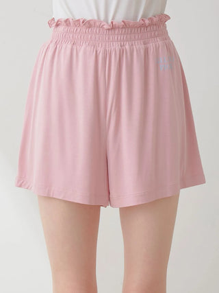 Colorful Rayon Shorts and Top Loungewear Set in PINK, Women's Loungewear Set at Gelato Pique USA.