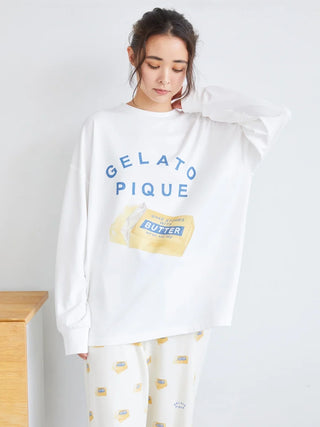 BUTTER/PIE Long Sleeve Lounge Top