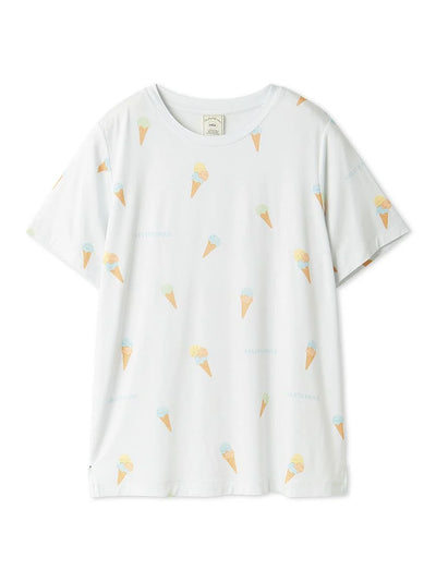 Playful Ice Cream Print T-Shirt gelato pique