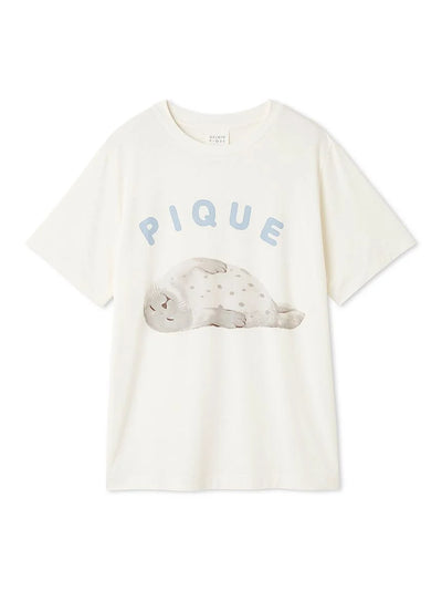 Women's Seal Logo Lounge Shirt gelato pique