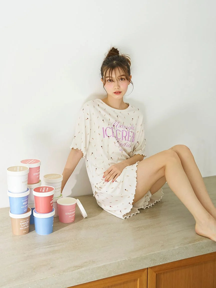 Ice Cream Waffle Pullover