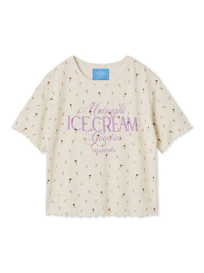 Ice Cream Waffle Pullover gelato pique