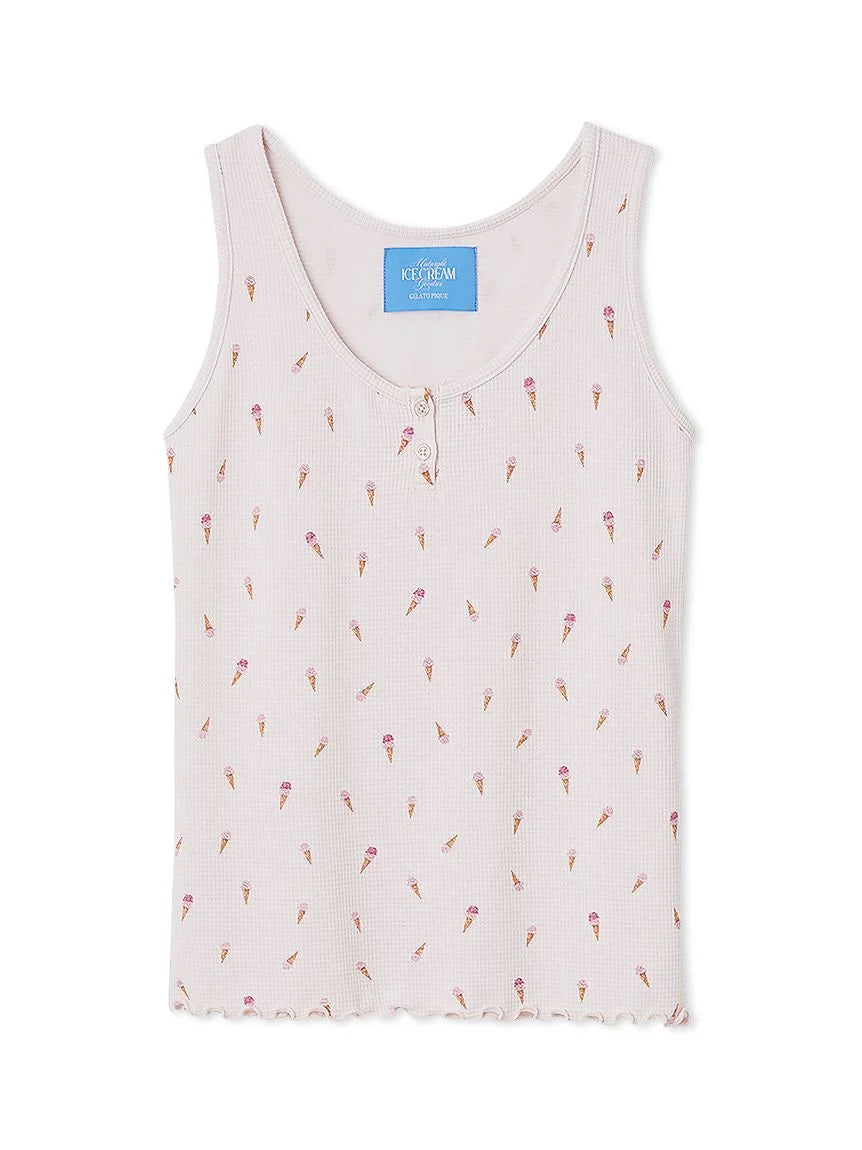 Ice Cream Waffle Tank Top