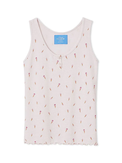 Ice Cream Waffle Tank Top gelato pique