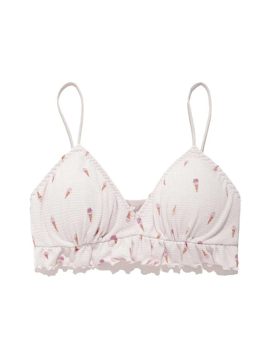 Ice Cream Waffle Bra & Underwear Set