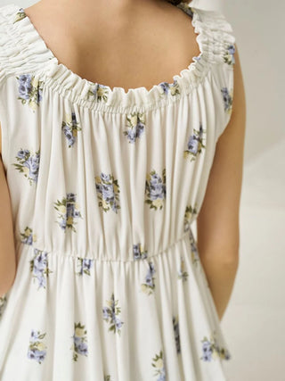 Summer Floral Frill Tank Top